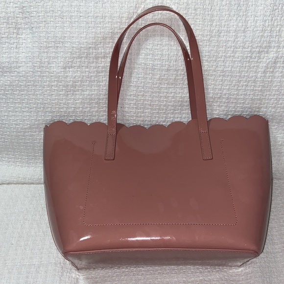 Kate spade patent scalloped lily avenue pink tote bag - Picture 8 of 16